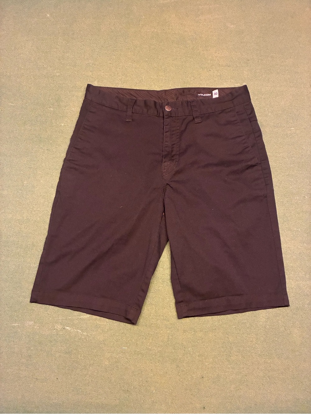 Volcom Black Frickin Chino Short 30” Waist Skate Surf Men’s Pants